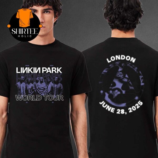 Linkin Park Wembley Stadium London 2025 On June 28th From Zero World Tour Two Sided T-Shirt