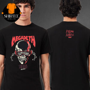 Megadeth 40th Years Anniversary Of Metal Logo Two Sided T-Shirt