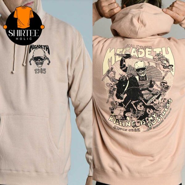 Megadeth 40th Years Anniversary Of Metal Rattlehead Ronin Hoodie