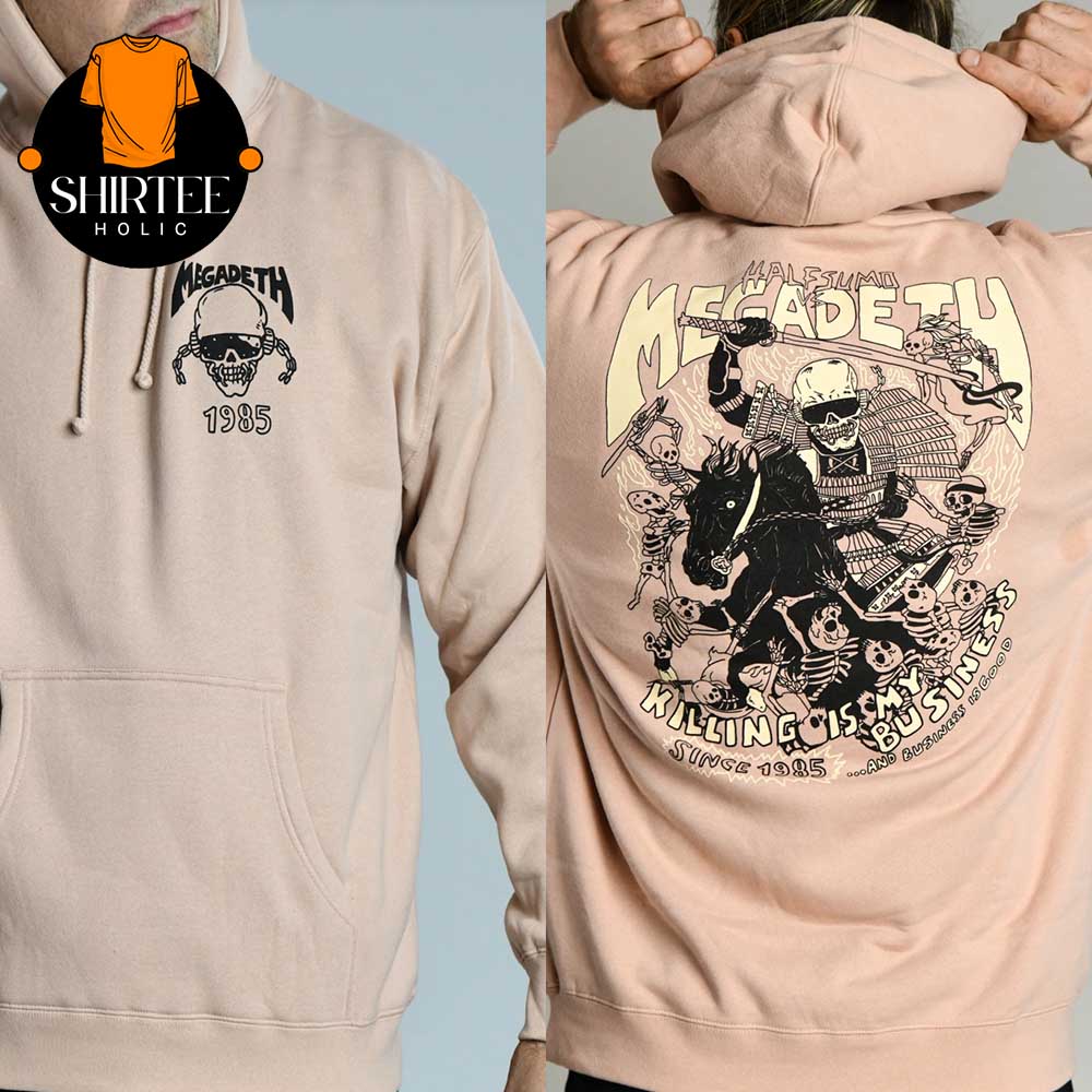 Megadeth 40th Years Anniversary Of Metal Rattlehead Ronin Hoodie Megadeth 40th Years Anniversary Of Metal Rattlehead Ronin Hoodie