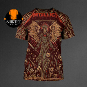 Metallica Atlanta 2025 Mercedes Benz Stadium GA June 3rd M72 North American Tour All Over Print T-Shirt Hoodie Sweater
