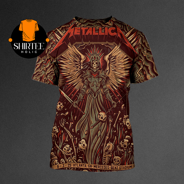 Metallica Atlanta 2025 Mercedes Benz Stadium GA June 3rd M72 North American Tour All Over Print T-Shirt Hoodie Sweater Metallica Atlanta 2025 Mercedes Benz Stadium GA June 3rd M72 North American Tour All Over Print T-Shirt Hoodie Sweater