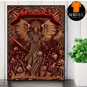 Metallica Atlanta 2025 Mercedes Benz Stadium GA June 3rd M72 North American Tour Home Decor Poster Canvas