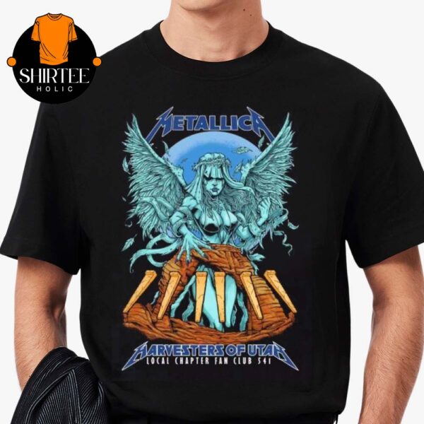 Metallica Chapter Harvesters Of Utah 541 Local Fan Club Year 6 Unisex T-Shirt