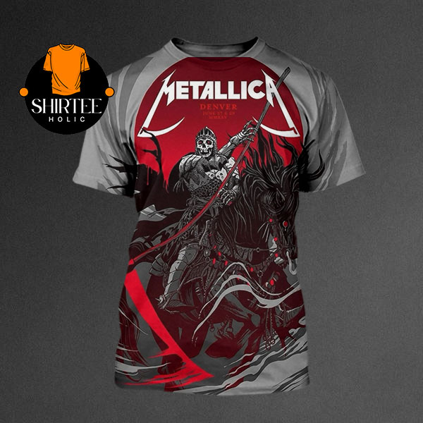 Metallica Denver 2025 Empower Field Colorado On June 27th 29th All Over Print T-Shirt Metallica Denver 2025 Empower Field Colorado On June 27th 29th All Over Print T-Shirt
