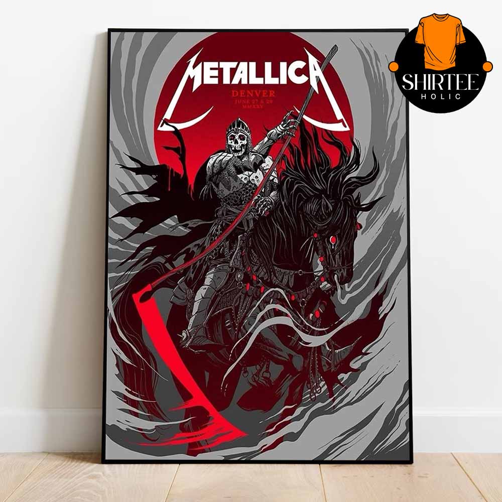 Metallica Denver 2025 Empower Field Colorado On June 27th 29th Home Decor Poster Canvas Metallica Denver 2025 Empower Field Colorado On June 27th 29th Home Decor Poster Canvas