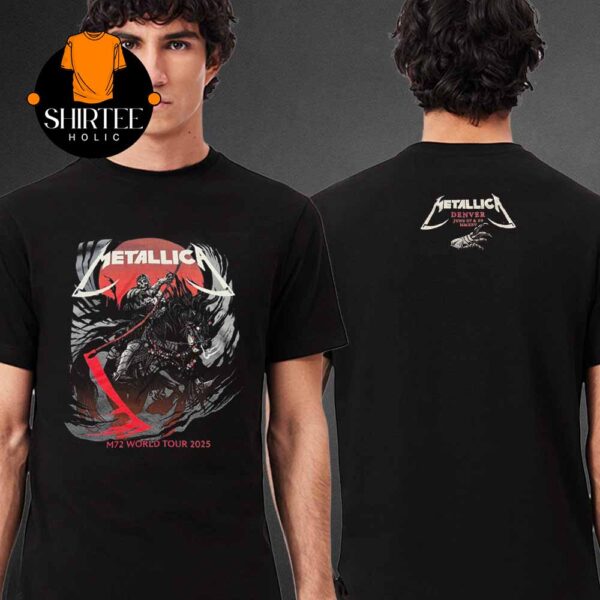 Metallica Denver 2025 Empower Field Colorado On June 27th 29th Two Sided T-Shirt