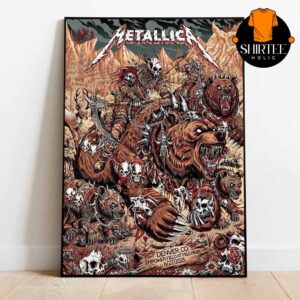 Metallica Denver 2025 Night 1 Empower Field CO On June 27th Home Decor Poster Canvas