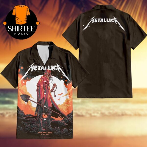 Metallica Houston 2025 NRG Stadium Texas On June 14th M72 North American Tour Aloha Hawaiian Shirt