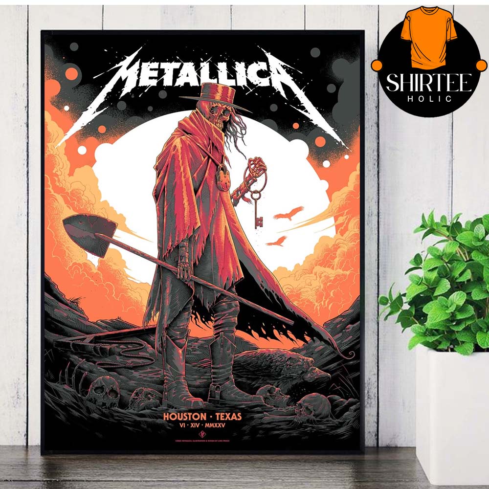 Metallica Houston 2025 NRG Stadium Texas On June 14th M72 North American Tour Home Decor Poster Canvas Metallica Houston 2025 NRG Stadium Texas On June 14th M72 North American Tour Home Decor Poster Canvas
