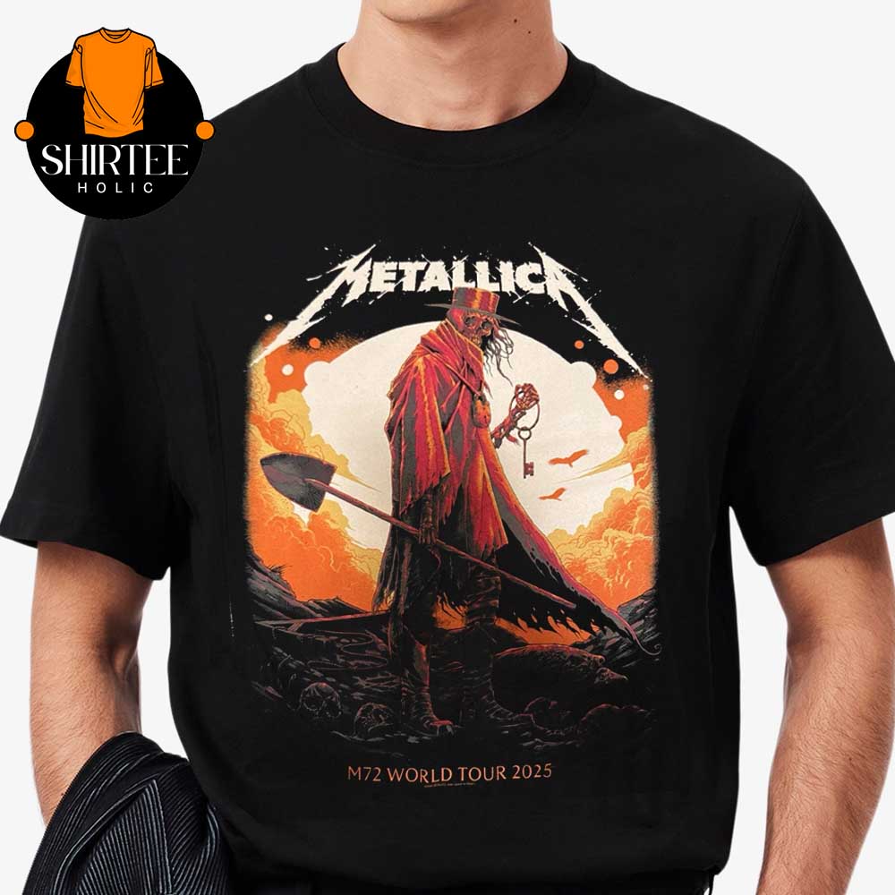 Metallica Houston 2025 NRG Stadium Texas On June 14th M72 North American Tour T-Shirt Metallica Houston 2025 NRG Stadium Texas On June 14th M72 North American Tour T-Shirt