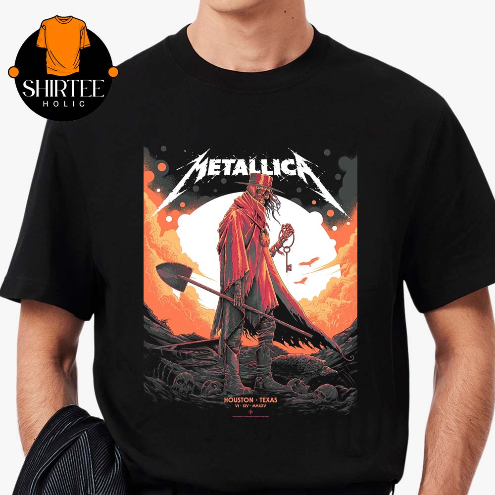 Metallica Houston 2025 NRG Stadium Texas On June 14th M72 North American Tour Unisex T-Shirt Metallica Houston 2025 NRG Stadium Texas On June 14th M72 North American Tour Unisex T-Shirt