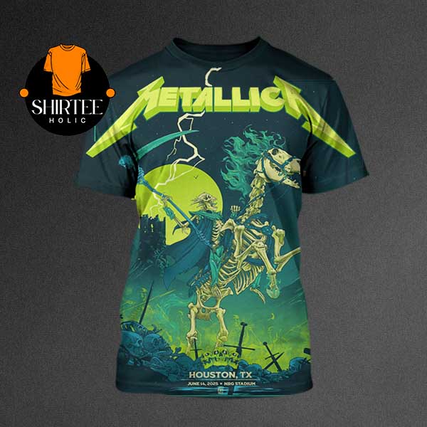 Metallica Houston Texas 2025 NRG Stadium M72 North American Tour All Over Print T-Shirt Metallica Houston Texas 2025 NRG Stadium M72 North American Tour All Over Print T-Shirt