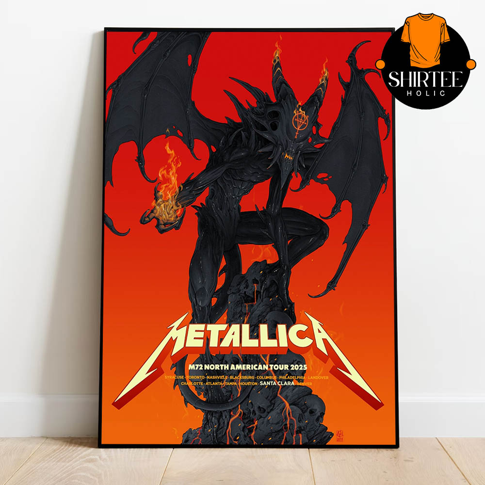 Metallica Santa Clara 2025 Levi's Stadium California On June 20th Home Decor Poster Canvas Metallica Santa Clara 2025 Levi's Stadium California On June 20th Home Decor Poster Canvas