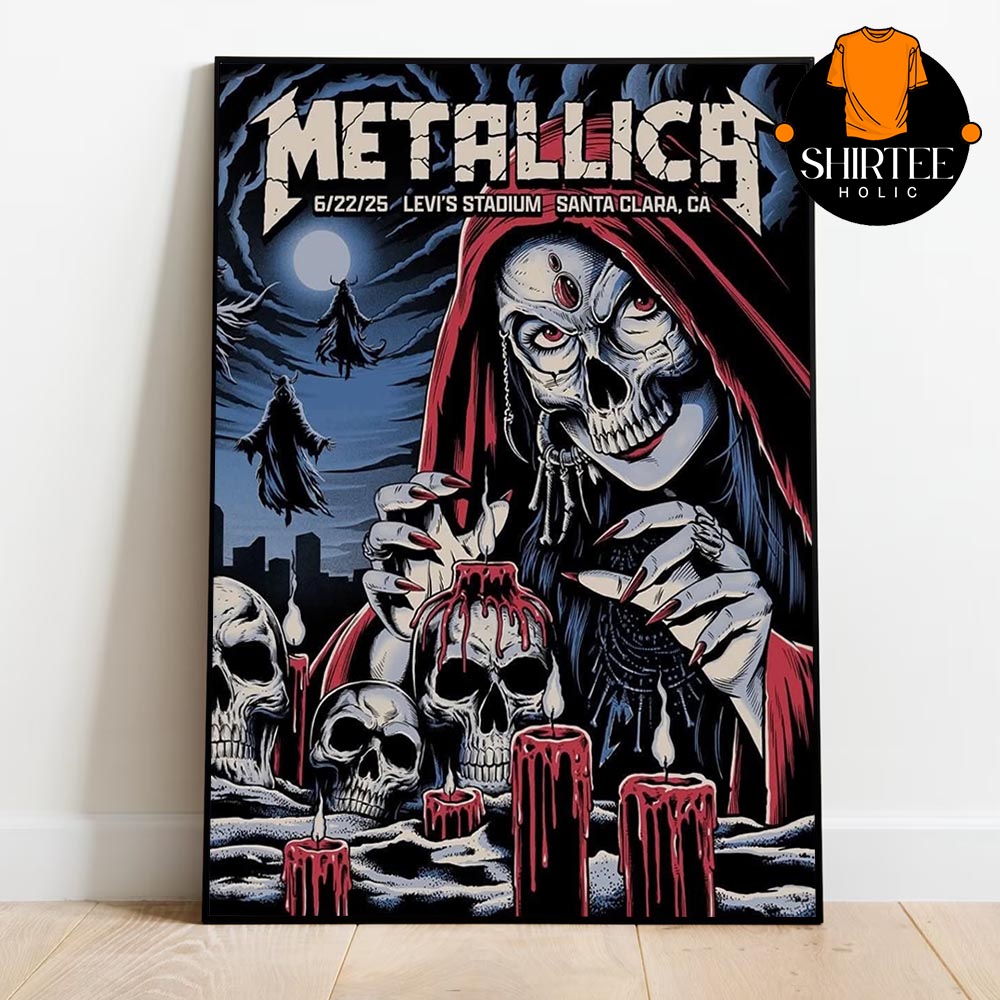 Metallica Santa Clara Levi’s Stadium 2025 California M72 North American Tour Jun 22nd Home Decor Poster Canvas Metallica Santa Clara Levi’s Stadium 2025 California M72 North American Tour Jun 22nd Home Decor Poster Canvas