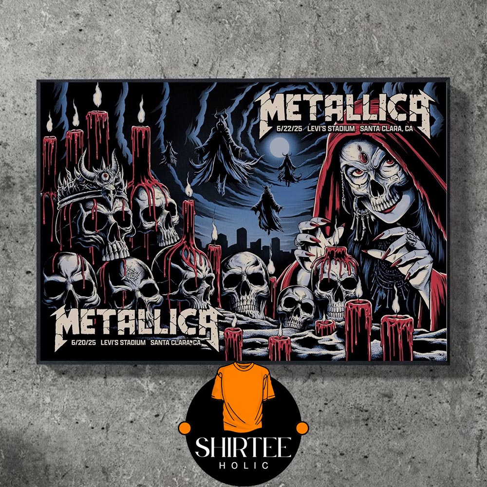 Metallica Santa Clara Levi’s Stadium 2025 California M72 North American Tour Matchup Home Decor Poster Canvas Metallica Santa Clara Levi’s Stadium 2025 California M72 North American Tour Matchup Home Decor Poster Canvas