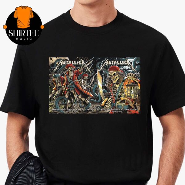 Metallica Tampa 2025 Raymond James Stadium FL M72 North American Tour June 6th 8th Matchup Unisex T-Shirt