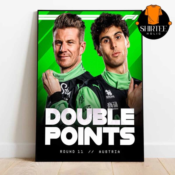 Nico Hulkenberg Gabriel Bortoleto Double Points Finish Astrian GP 2025 Stake F1 Team KICK Sauber Home Decor Poster Canvas