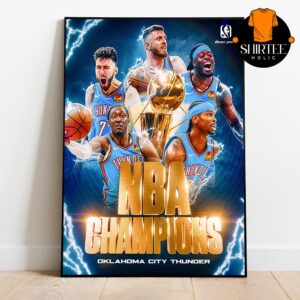 OKC Oklahoma City Thunder 2025 NBA World Champions Home Decor Poster Canvas