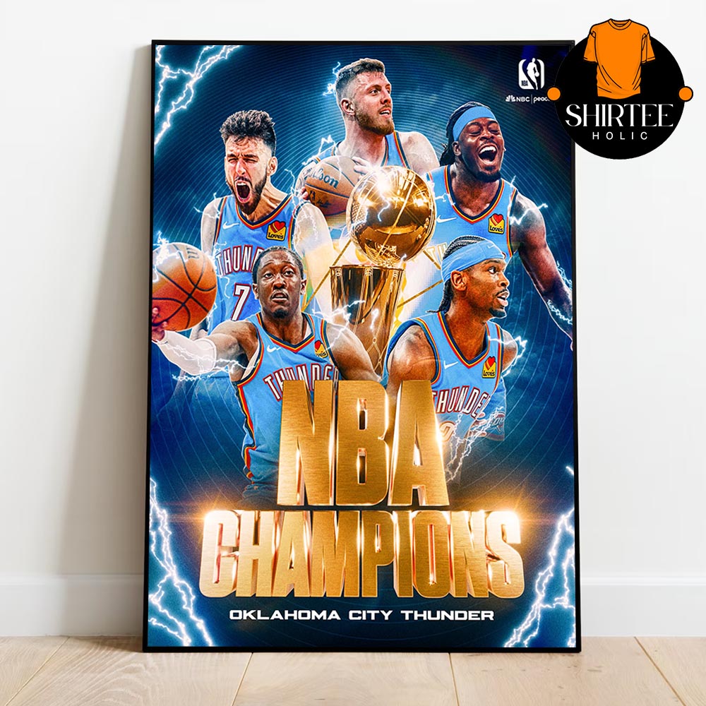 OKC Oklahoma City Thunder 2025 NBA World Champions Home Decor Poster Canvas OKC Oklahoma City Thunder 2025 NBA World Champions Home Decor Poster Canvas