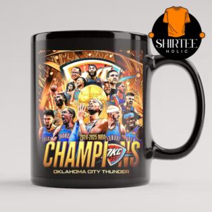 OKC Thunder 2025 NBA World Champions Ceramic Mug Cup