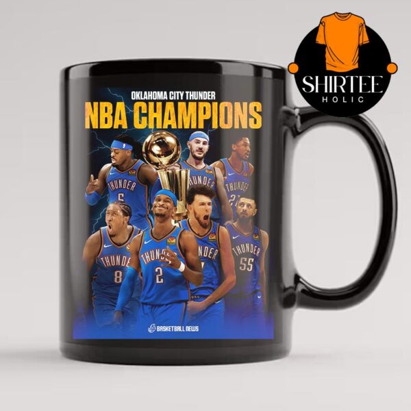 OKC Thunder Are NBA Champions 2025 Take Down Indiana Pacers Game 7 Ceramic Mug Cup