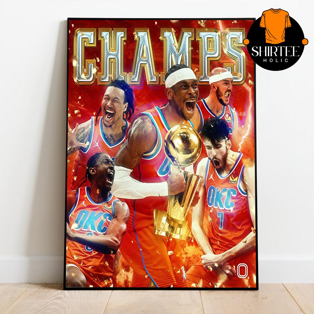 OKC Thunder Are NBA Champions 2025 Win Game 7 NBA Finals Home Decor Poster Canvas OKC Thunder Are NBA Champions 2025 Win Game 7 NBA Finals Home Decor Poster Canvas