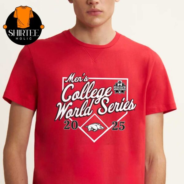 Official Arkansas Razorbacks 2025 MCWS Baseball Men’s College World Series NCAA Bullpen Ace Unisex T-Shirt