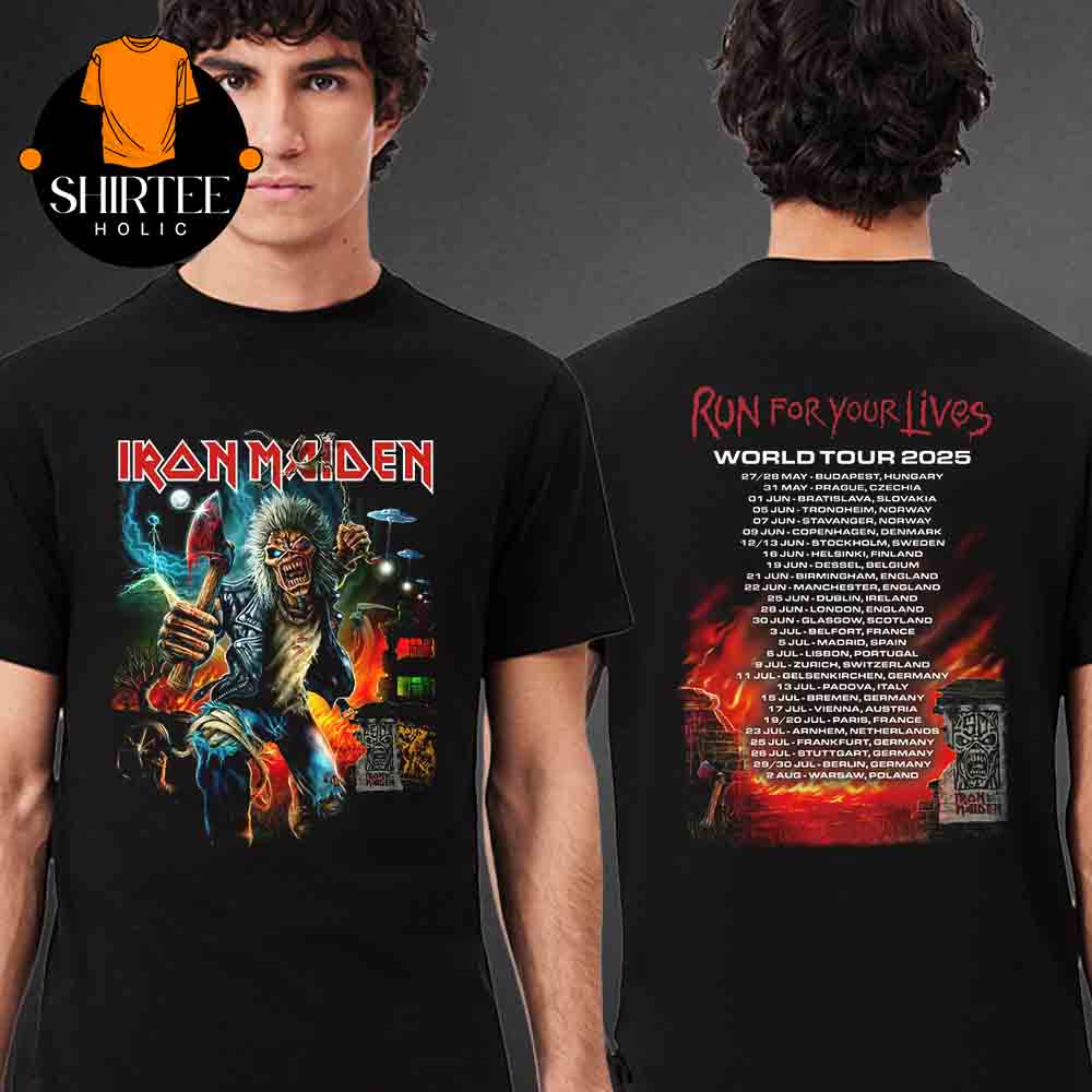 Iron Maiden Wrathchild Rue Morgue 2025 Tour Two Sided T-Shirt Iron Maiden Wrathchild Rue Morgue 2025 Tour Two Sided T-Shirt