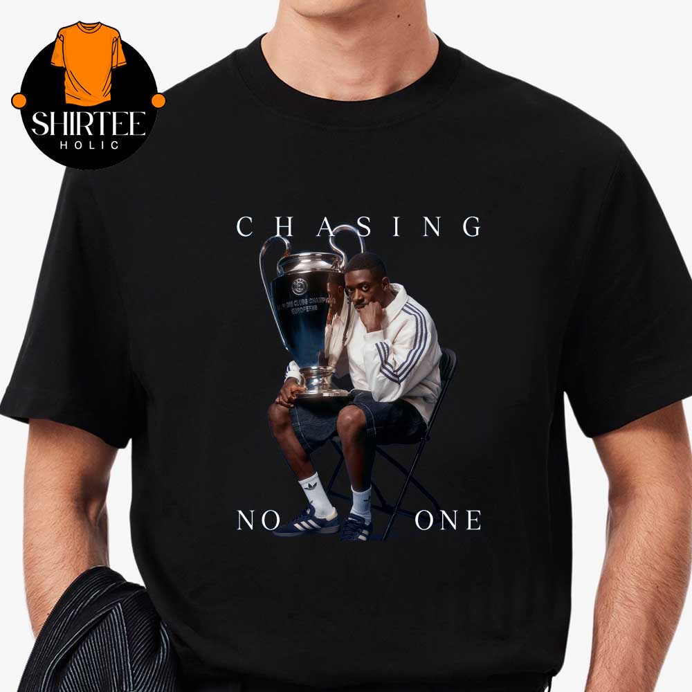 Ousmane Dembele x Adidas Chasing No One Champions League Trophies 2025 Unisex T-Shirt Ousmane Dembele x Adidas Chasing No One Champions League Trophies 2025 Unisex T-Shirt
