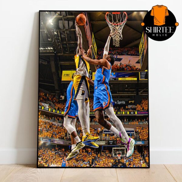 Pascal Siakam Dunk NBA Finals 2025 Game 6 Home Decor Poster Canvas