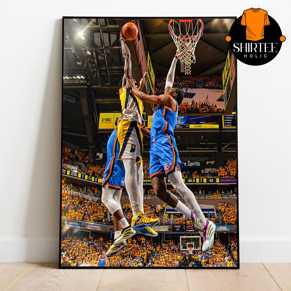 Pascal Siakam Dunk NBA Finals 2025 Game 6 Home Decor Poster Canvas Pascal Siakam Dunk NBA Finals 2025 Game 6 Home Decor Poster Canvas