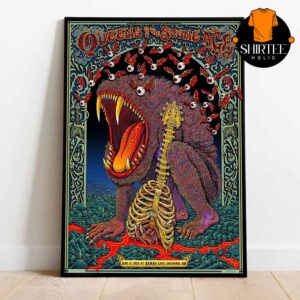 Queen Of The Stone Age QOTSA Columbus OH 2025 Kemba Live On June 17th Home Decor Poster Canvas