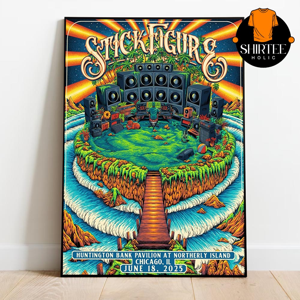 Stick Figure Chicago IL 2025 Huntington Bank Pavilion On June 18th Home Decor Poster Canvas Stick Figure Chicago IL 2025 Huntington Bank Pavilion On June 18th Home Decor Poster Canvas