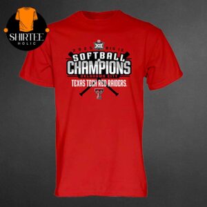 Texas Tech Red Raiders Big 12 Softball Conference Tournament Champions 2025 NCAA Softball Locker Room Unisex T-Shirt