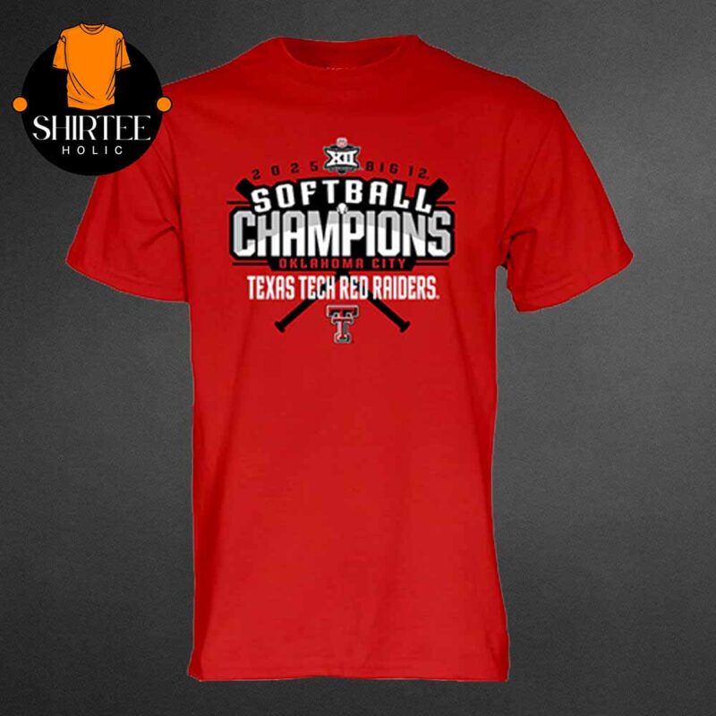 Texas Tech Red Raiders Big 12 Softball Conference Tournament Champions 2025 NCAA Softball Locker Room Unisex T Shirt