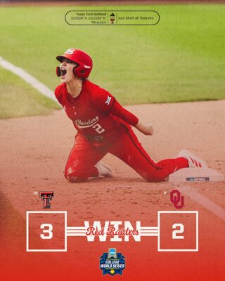 Texas Tech Stuns Oklahoma Dynasty to Reach First WCWS Championship Finals