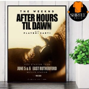 The Weeknd Metlife Stadium 2025 East Rutherford After Til Dawn Tour Home Decor Poster Canvas