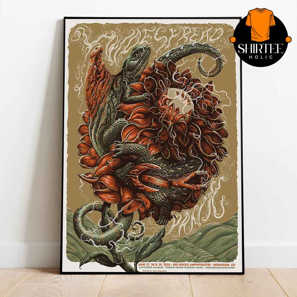 Widespread Panic Red Rocks Amphitheatre 2025 Morrison CO From June 27 28 29 Home Decor Poster Canvas Widespread Panic Red Rocks Amphitheatre 2025 Morrison CO From June 27 28 29 Home Decor Poster Canvas