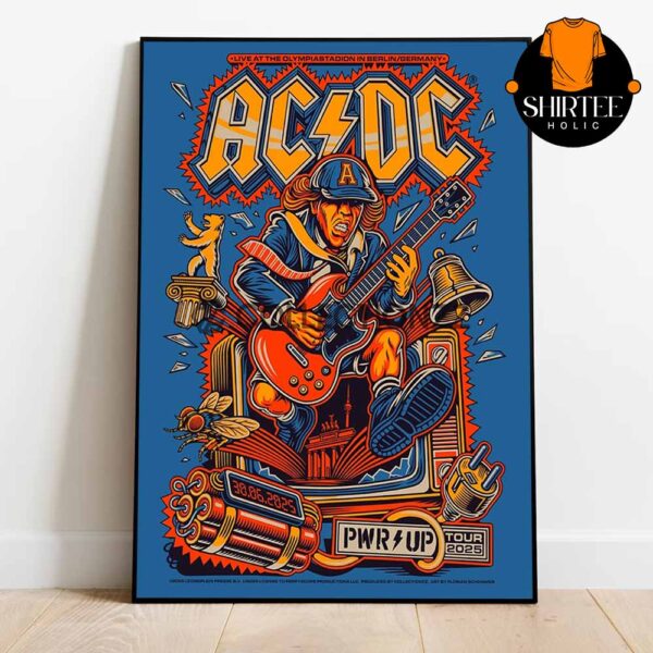 ACDC Berlin 2025 Olympiastadion Germany On June 30th PWR UP Tour Home Decor Poster Canvas