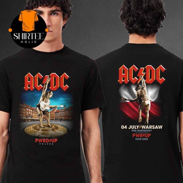 ACDC Warsaw 2025 PGE Narodowy Poland On July 4th 2025 Two Sided T-Shirt