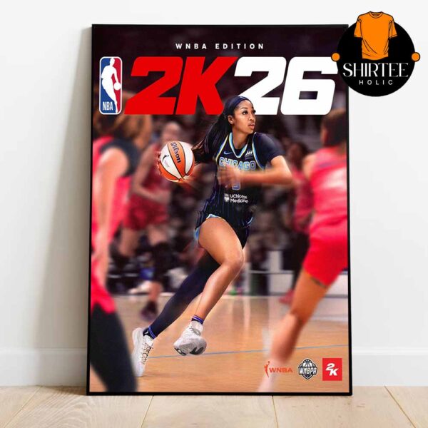 Angel Reese WNBA 2k26 Edition Cover Athlete Chicago Sky Home Decor Poster Canvas