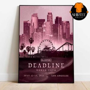 Blackpink Los Angeles 2025 On July 11 12 13 Deadline World Tour Home Decor Poster Canvas