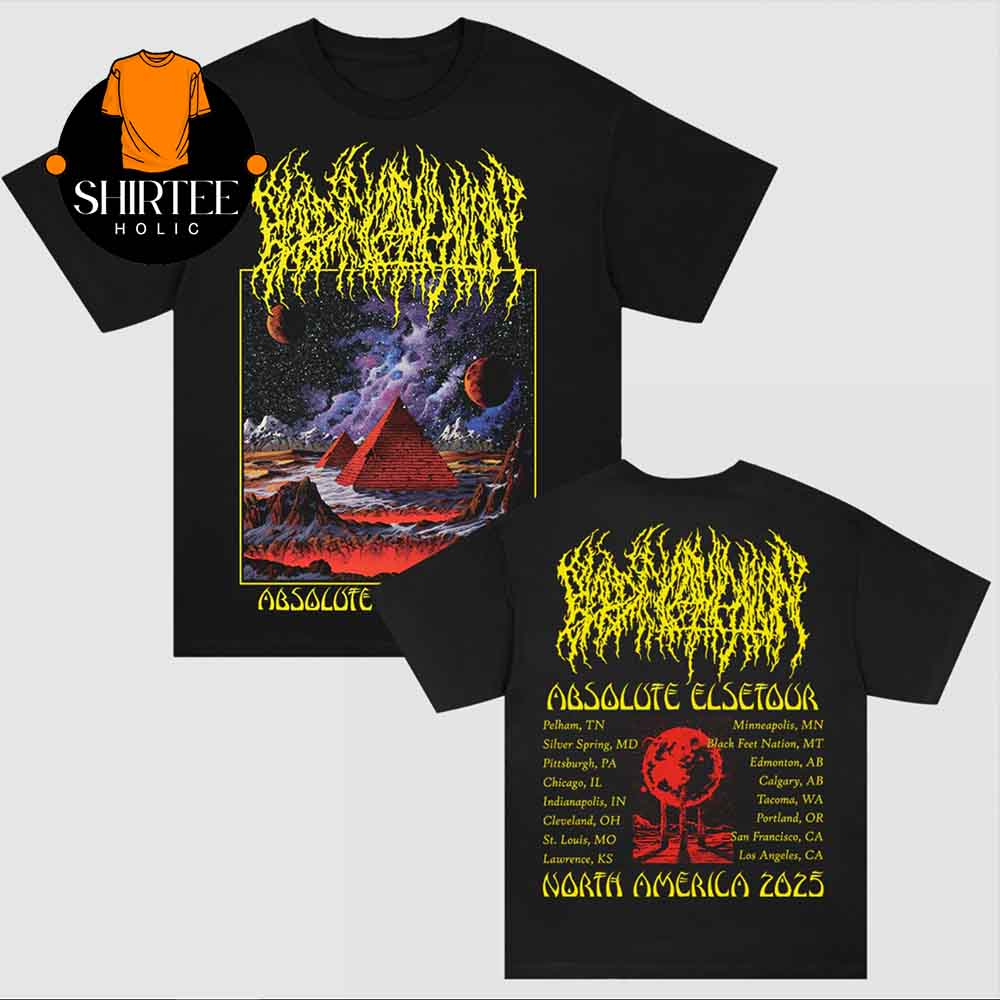 Blood Incantation Absolute Elsewhere Summer 2025 Tour Dates Two Sided T-Shirt Blood Incantation Absolute Elsewhere Summer 2025 Tour Dates Two Sided T-Shirt