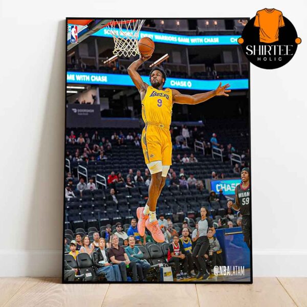 Bronny James Throws Down Dunk NBA 2025 Summer League Los Angeles Lakers vs Miami Heat Home Decor Poster Canvas