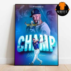 Cal Raleigh Seattle Mariners Home Run Derby Champions 2025 Home Decor Poster Canvas