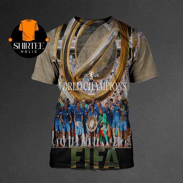 Chelsea 2025 Fifa Club World Cup Champions All Over Print T-Shirt Chelsea 2025 Fifa Club World Cup Champions All Over Print T-Shirt
