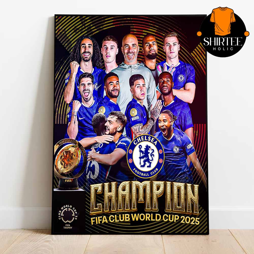 Chelsea 2025 Fifa Club World Cup Champions Winner Home Decor Poster Canvas Chelsea 2025 Fifa Club World Cup Champions Winner Home Decor Poster Canvas