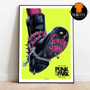 Circle Jerks Punk In The Park 2025 Denver CO On July 20th Home Decor Poster Canvas