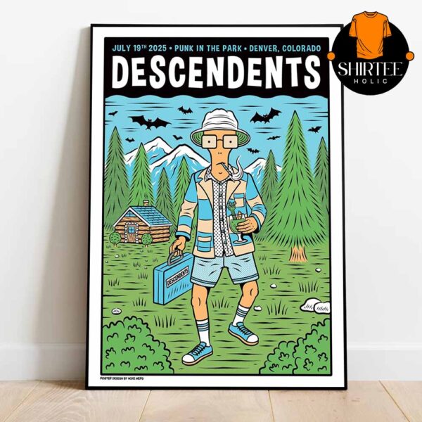 Descendents Punk In The Park 2025 Denver CO On July 20th Home Decor Poster Canvas
